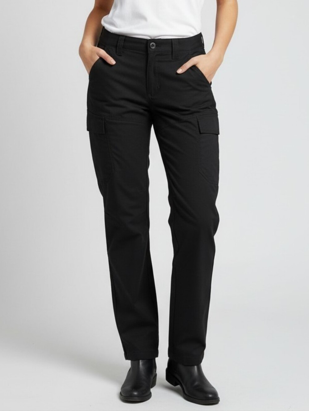 5.11 Tactical Women's Black Straight-Leg Cargo Pants